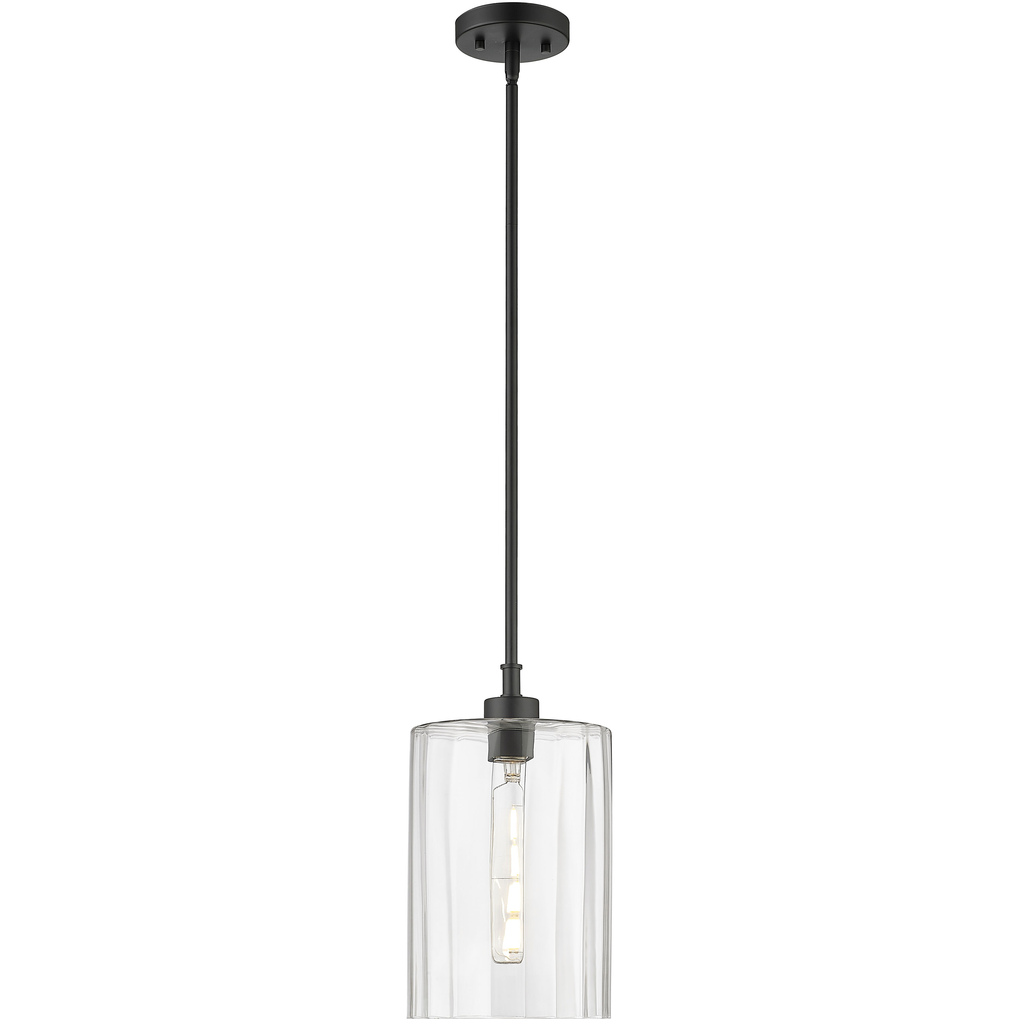 Chastine 1 Light 8 inch Matte Black Pendant Ceiling Light